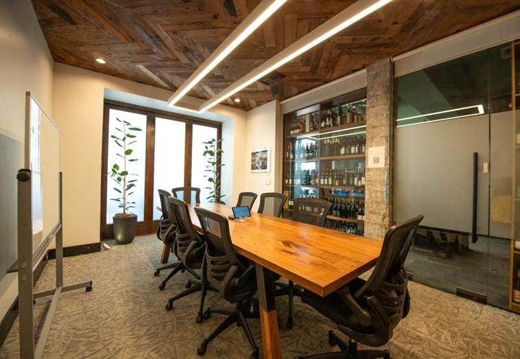 Satellite Conference Room — 12-person meeting room on State Street in downtown Santa Barbara