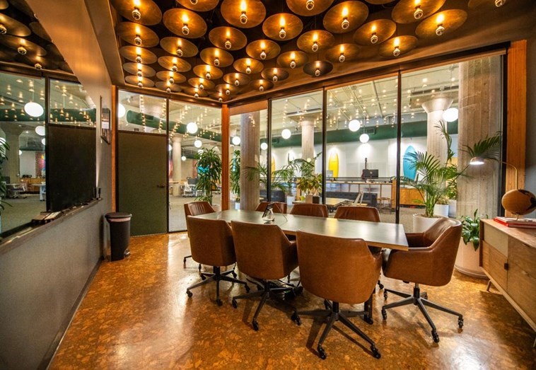 Gold Conference Room — 12-person meeting room in Santa Barbara's Funk Zone